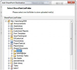 Outlook Email to SharePoint