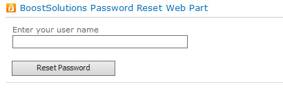 password reset