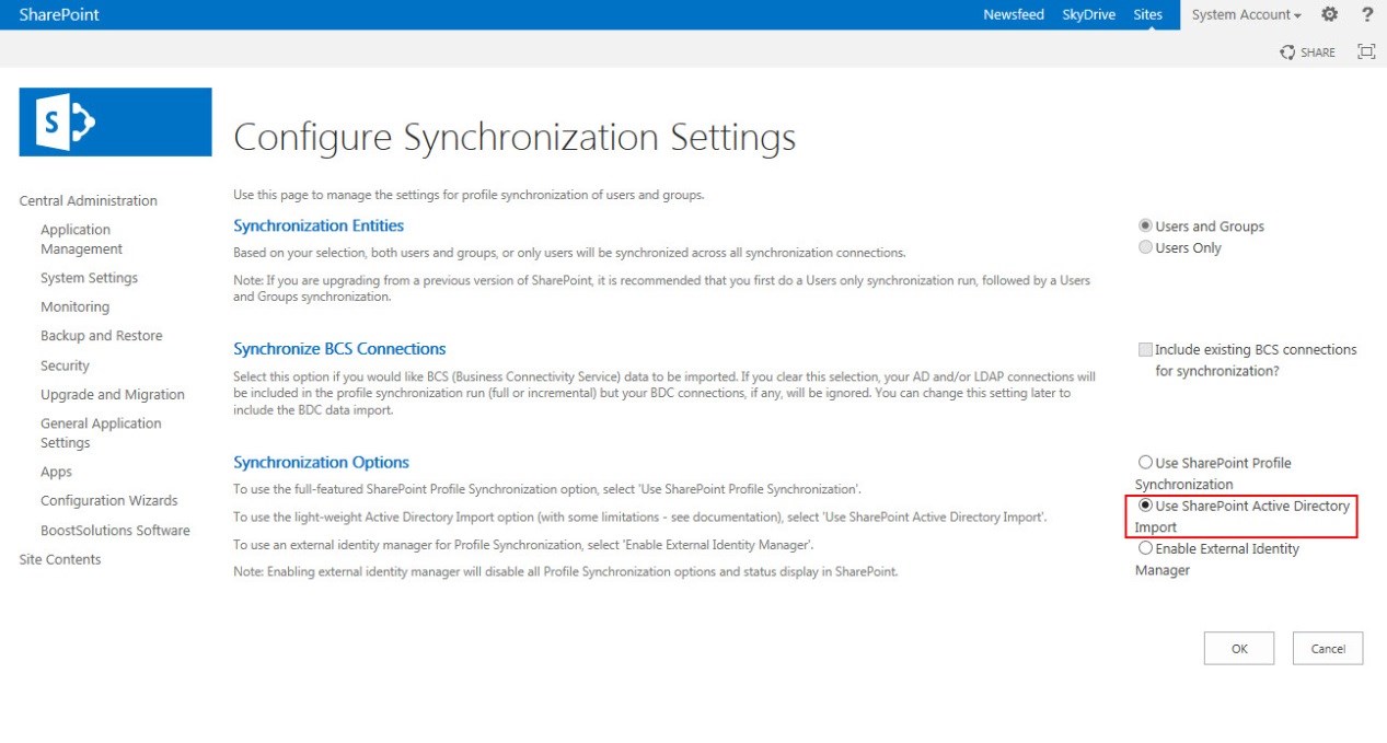 Introduction of SharePoint Active Directory Import_3