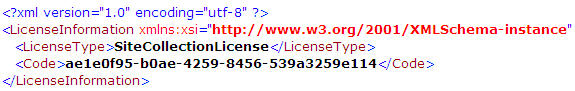 Open the license information file