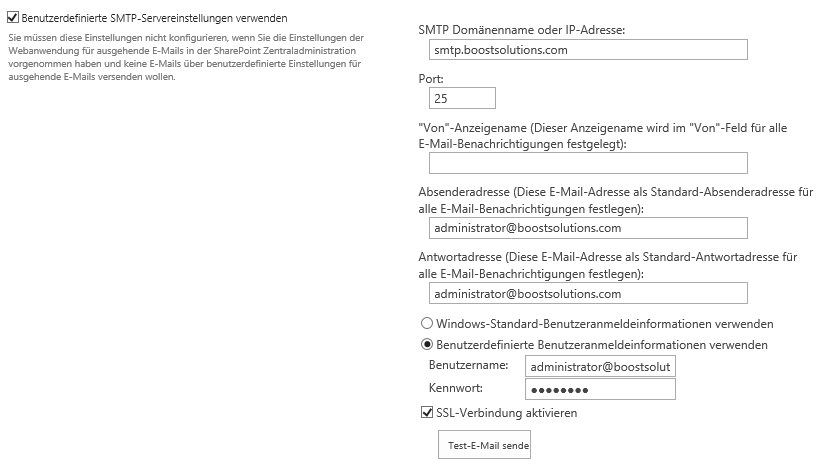 SharePoint Kennwort