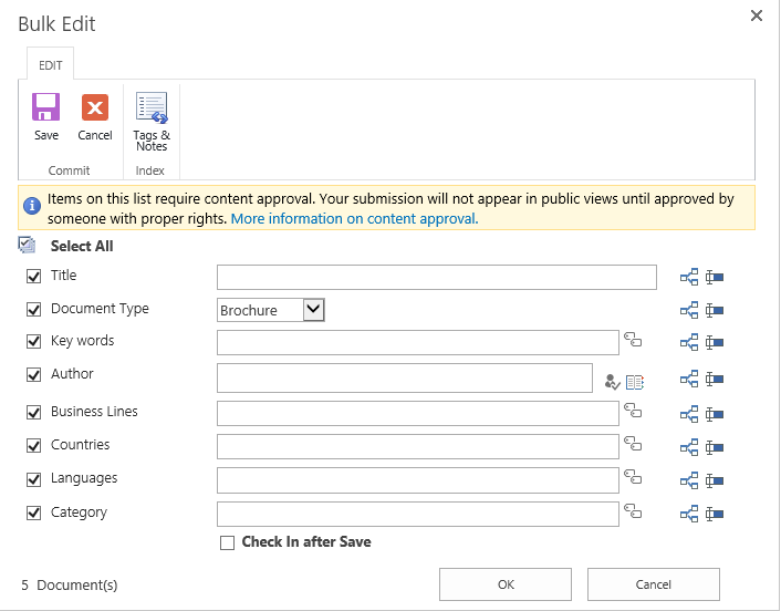 SharePoint Classifier screenshot