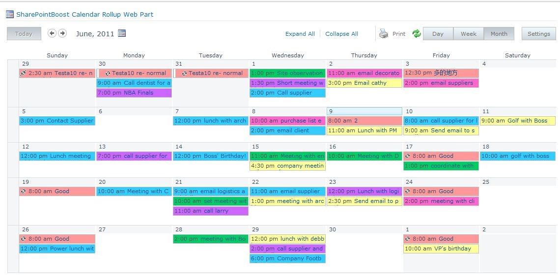 SharePoint Calendar Rollup Boost!