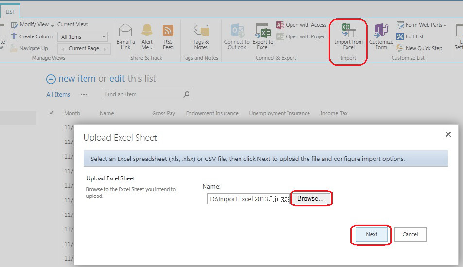 A Preview of Excel Import for SharePoint 2013