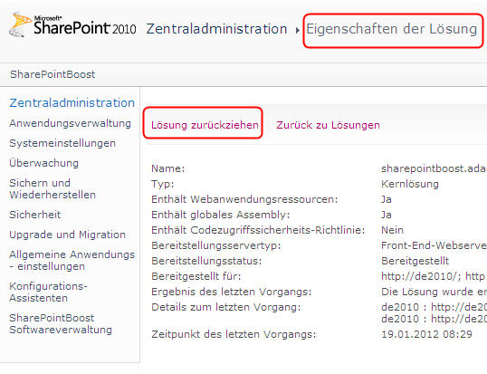 sharepoint 2010 Update Konflikte