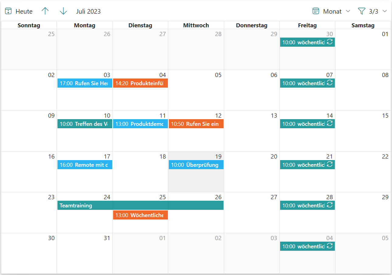 Calendar Rollup App