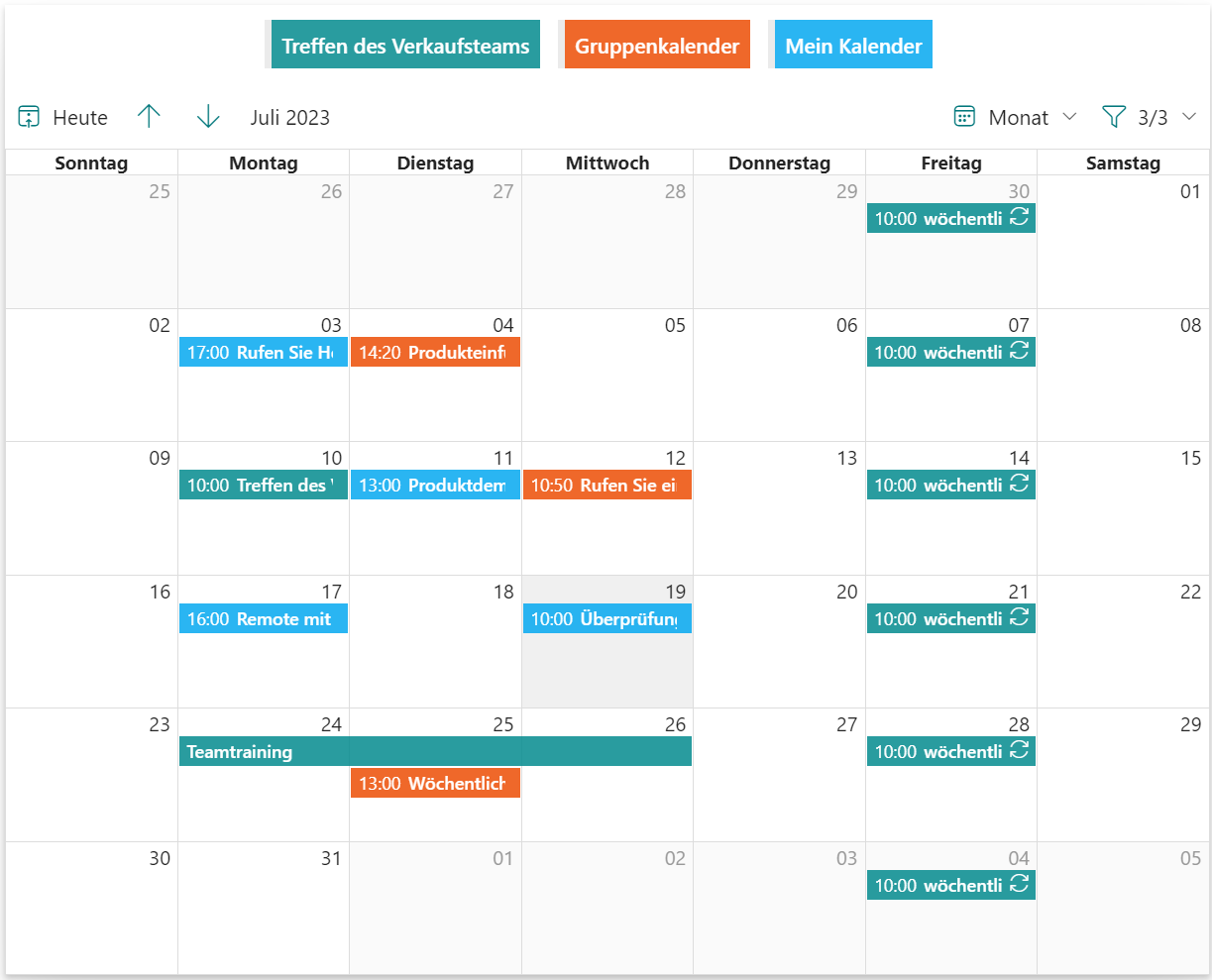 Calendar Rollup App