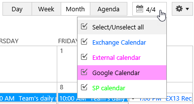  SharePoint calendar general settings