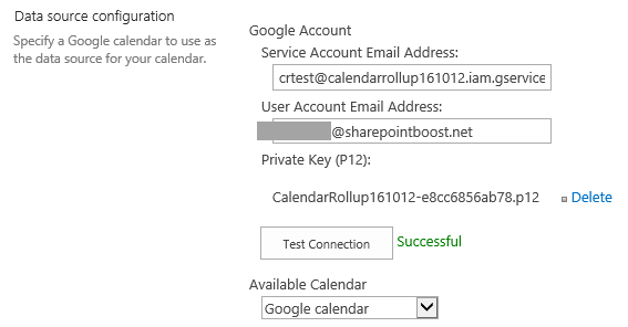 Google Calendar Source