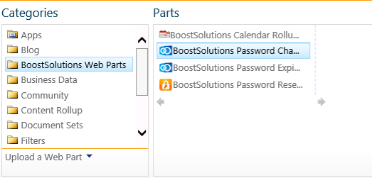 SharePoint password change web part.