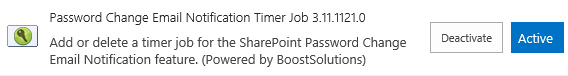 SharePoint password notification timer job