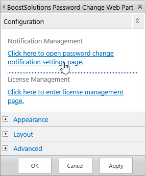 SharePoint password settings.