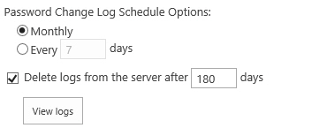 SharePoint password log.