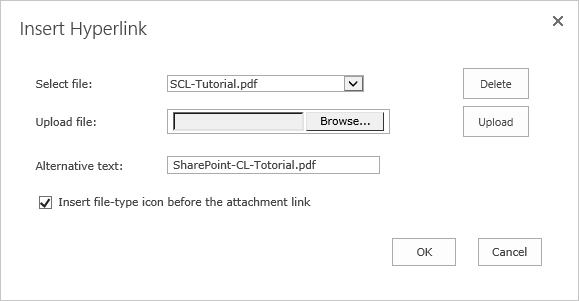 Insert Hyperlink into SharePoint Rich Text Box